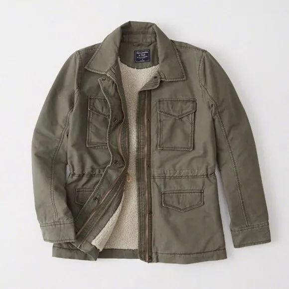 Abercrombie & fitch hotsell military field jacket