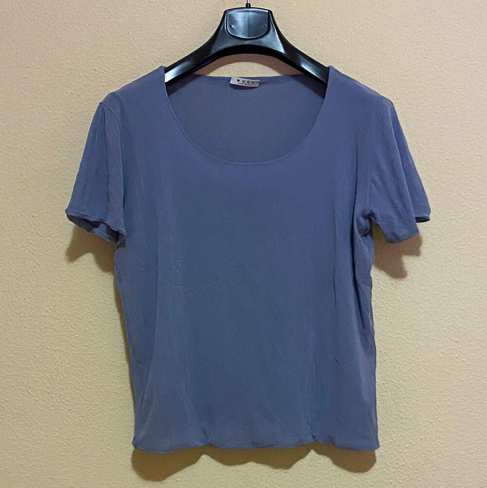 Maglietta casual a maniche corte con scollo a V da donna estiva 2024