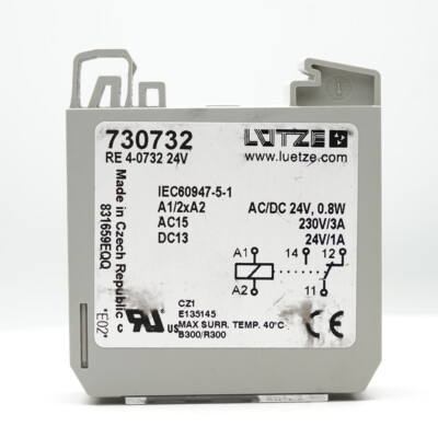 1pc LUETZE 730732 RE4-0732 isolation relay 24VDC 3A 230V