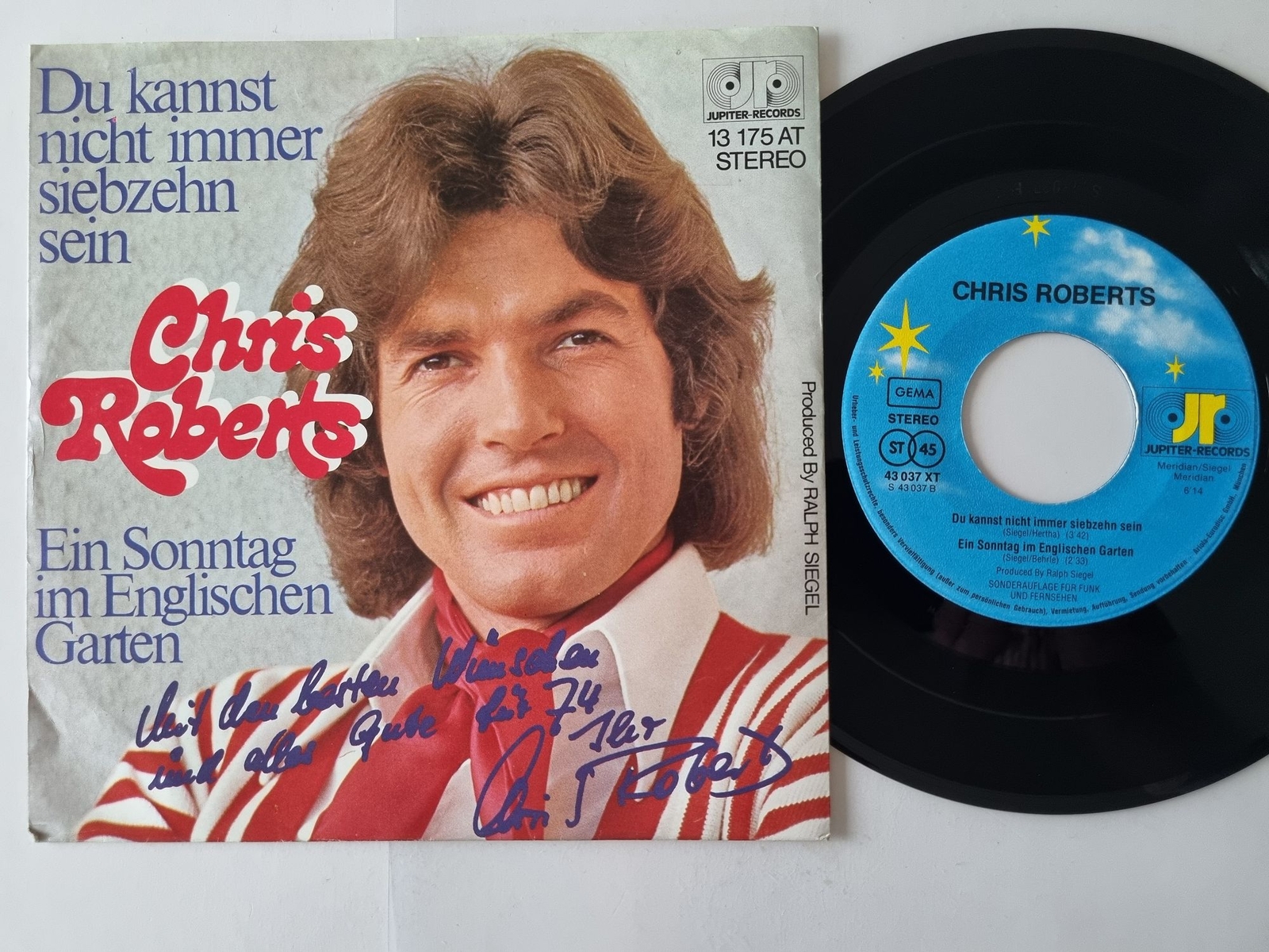 Chris Roberts - Du kannst nicht immer siebzehn sein 7'' Vinyl Germany PROMO