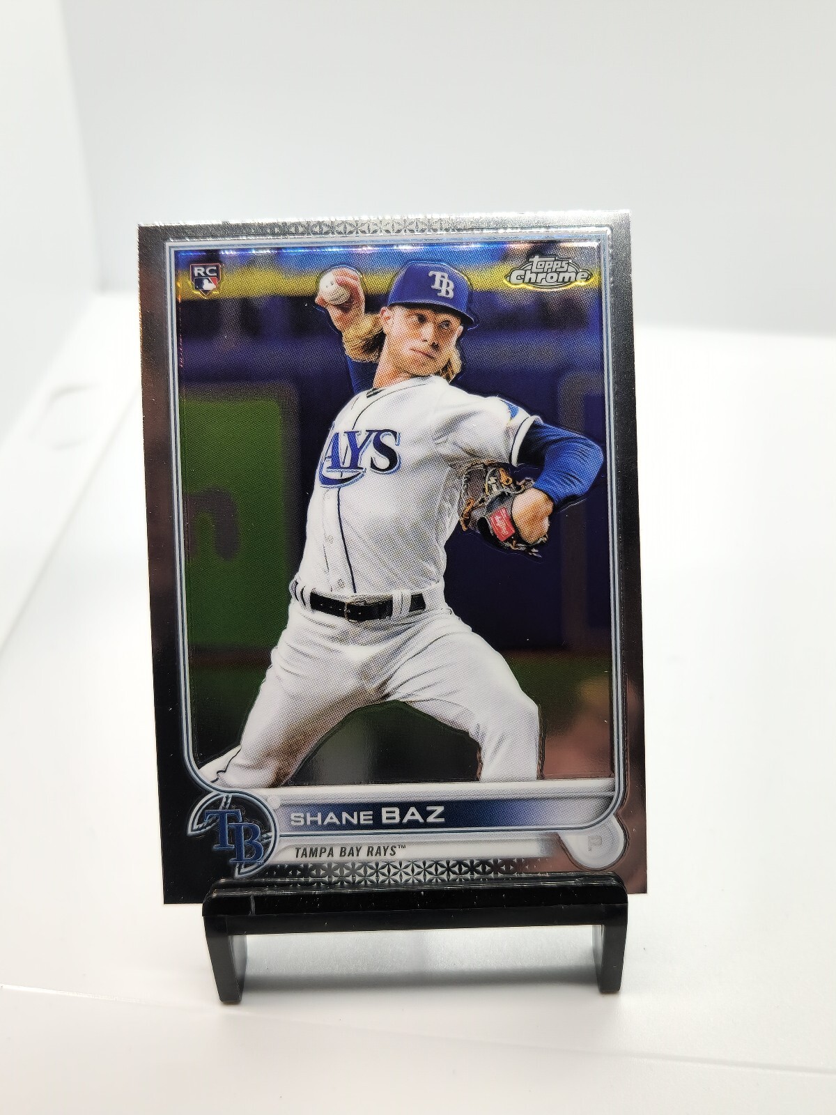 2022 Topps Chrome Shane Baz Rookie RC Tampa Bay Rays #201