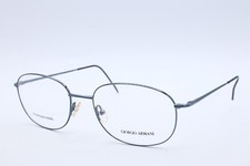 Vintage Giorgio Armani Eyeglasses GA 22 678 Navy Round Frames 54-18-140