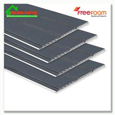 UPVC HOLLOW CLADDING | ANTHRACITE GREY WOODGRAIN Ceilings | Soffits | & TRIMS