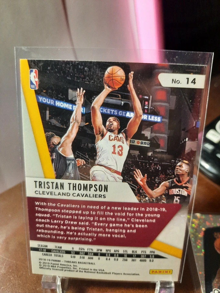 🔥 2018-19 Panini Threads Rare SP Dazzle Parallel #14 Tristan Thompson 🔥A2 - Image 2 of 2