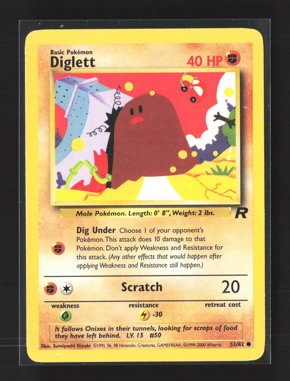 Pokemon Team Rocket #52/82 Common Diglett