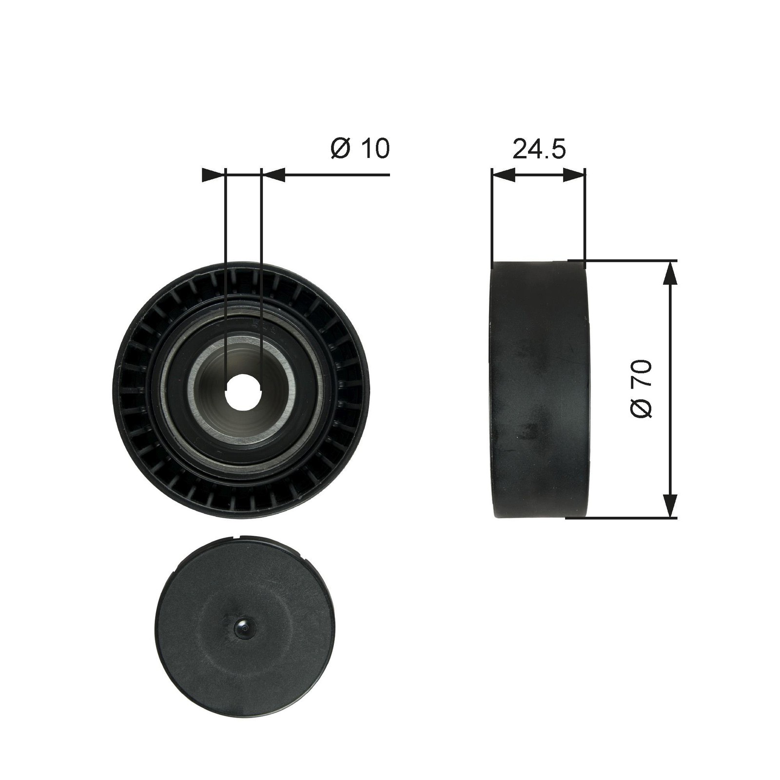 Aux Belt Idler Pulley fits BMW 328 E36 2.8 95 to 99 Guide Deflection Gates New - Image 35