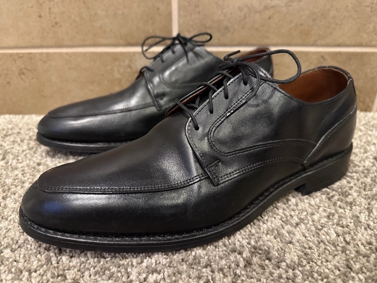 Mens Allen Edmonds Montgomery Black Leather Work Dress Oxfords Shoes Size  8.5 D