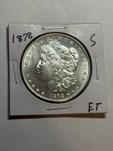 1878-S Morgan Silver Dollar BU UNC Lustrous Coin