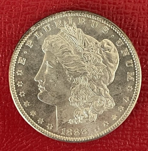 1888 P Morgan Silver Dollar, Gem Uncirculated, Prooflike. Gorgeous Coin.