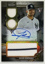 2024 Topps Triple Threads Jasson Dominguez Rookie Auto Relics /25 Yankees