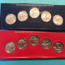 2018 P&D  America the Beautiful Quarters Set  10 Coins   Mint Cello    FREE SHIP