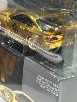 MINI GT LB SUPER SILHOUETTE NISSAN SILVIA (S15) TYPE II GOLD TOYKO