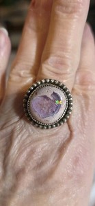 Sterling Silver Native Mexican Opal Ring 9