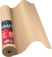 18" X 1200" Brown Kraft Packing Paper - USA Made - Versatile for Different Arts