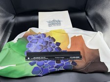 FRANCOISE GUERIN PARIS Women's Multi-Color Floral 100 Silk Scarf New