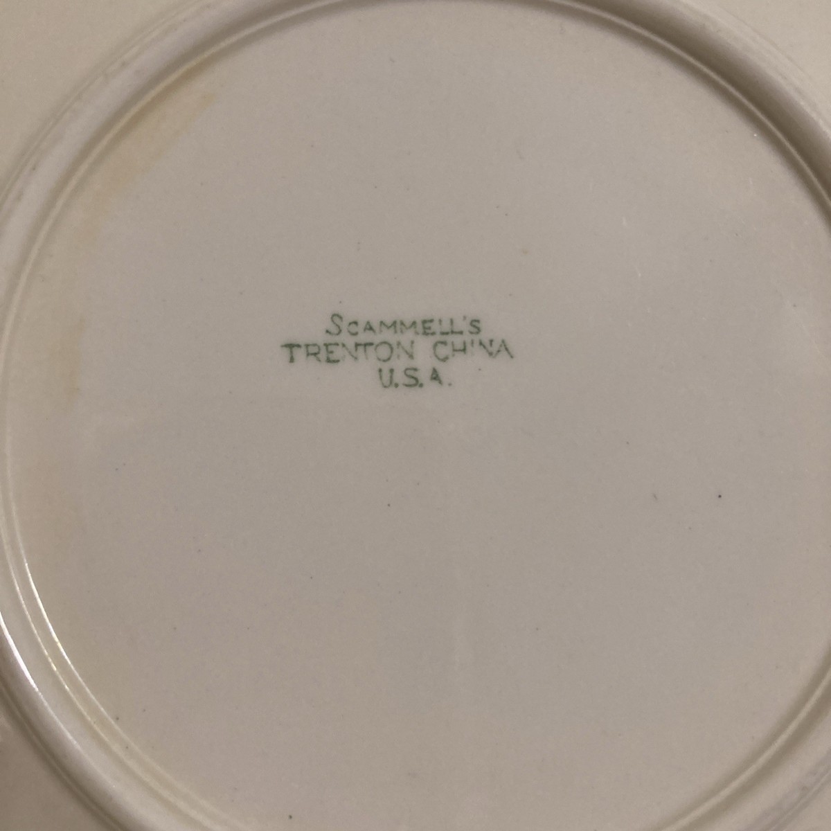 Vintage Restaurant Ware Scammel's Trenton China Ivy 4 Plates 8 In