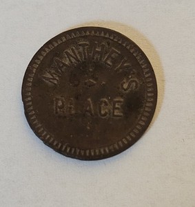Manthey's Place Pardeeville, WI Brass Good For Token  #3464