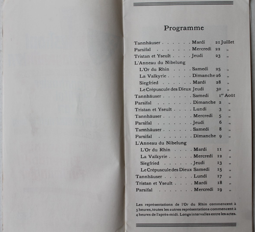 1454 brochure Festival de Bayreuth 1931 Tannhäuser Parsifal Bayreuth Festival - Picture 2 of 3