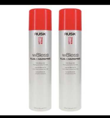 Rusk W8less Plus Extra Strong Hairspray 10 oz 2 Pack