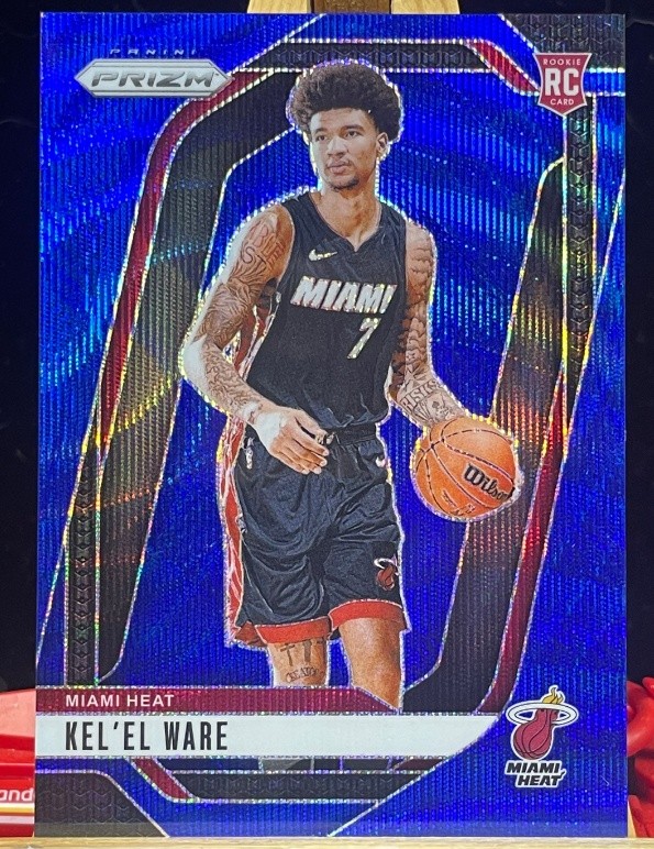 Kel'el Ware 2024-25 Panini Prizm Blue Wave Prizm 123/125 RC #248