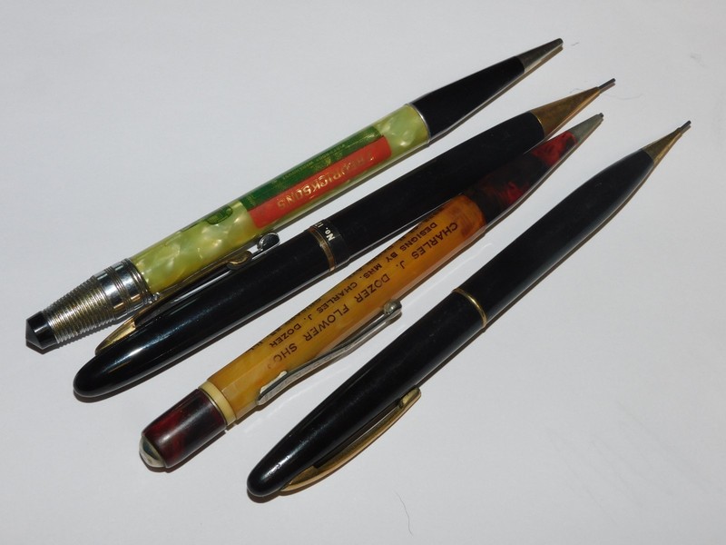 VTG SCHEAFFER, EVERSHARP RADIPOINT 4 MECHANICAL PENCILS LOT, USA