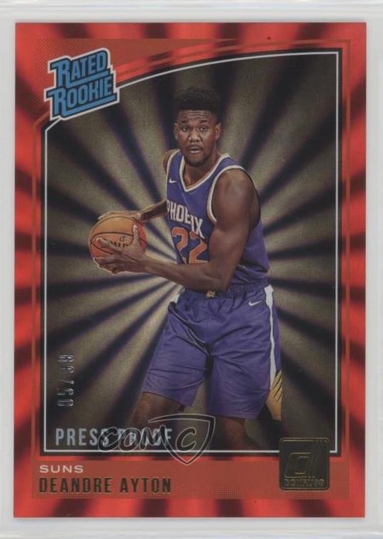 2018 Panini Donruss Rated Rookies Press Proof Red Laser 5/99 DeAndre Ayton o2q
