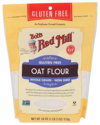 Bobs Red Mill Oat Flour Gluten Free 18 oz Bag