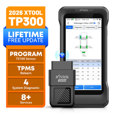 2026 XTOOL TP300 4 System Diagnostic Tool OBD2 Scanner TPMS Programming Relearn
