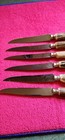Anton Wingen Jr Rostfrei 6pc Stag Horn Handle Steak Knife Set, Decorated — photo 5