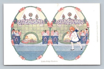 Postcard Little Polly Flinders Illustration Willebeek Le Mair