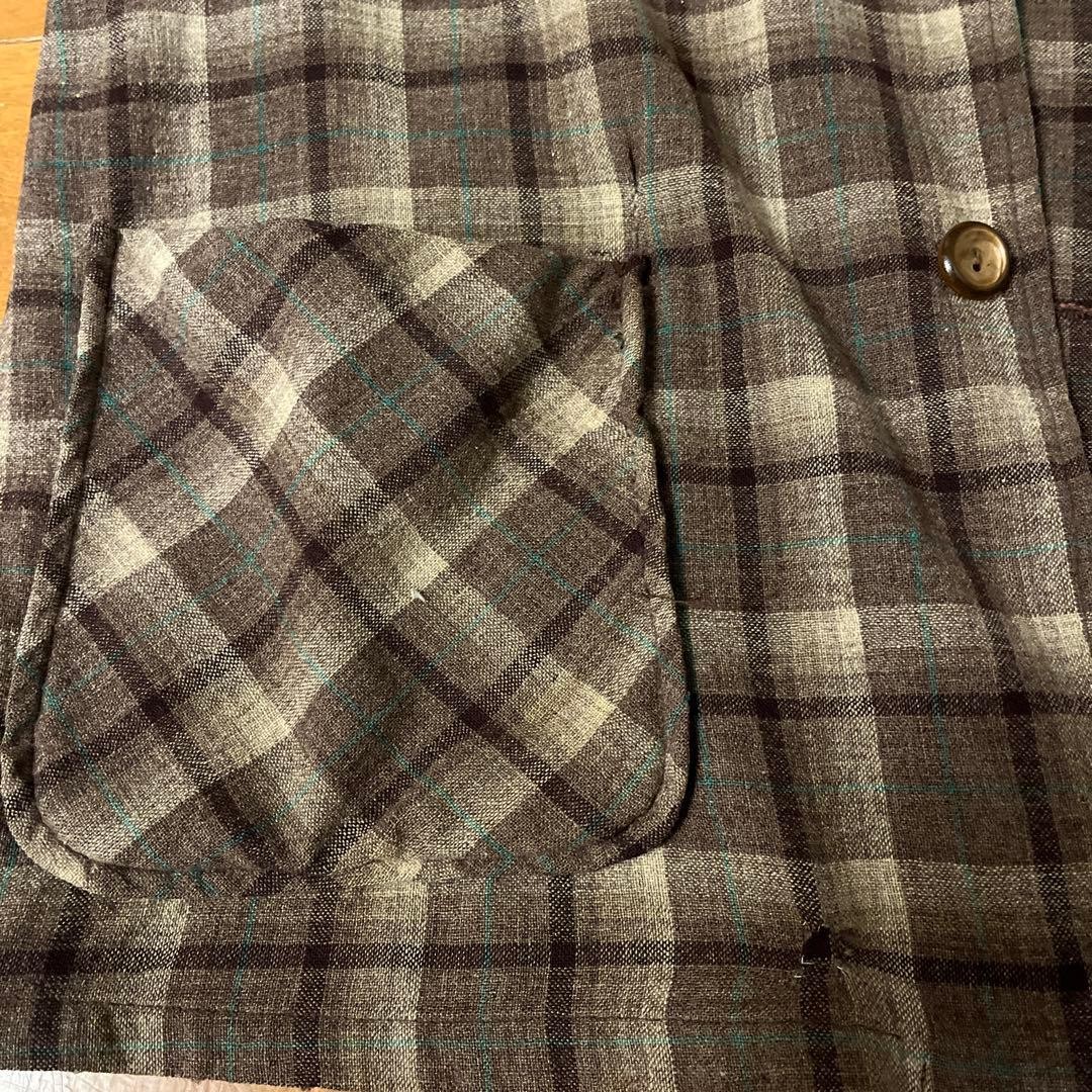Pendleton Wool Blouson Jacket Brown Check Vintage… - image 6