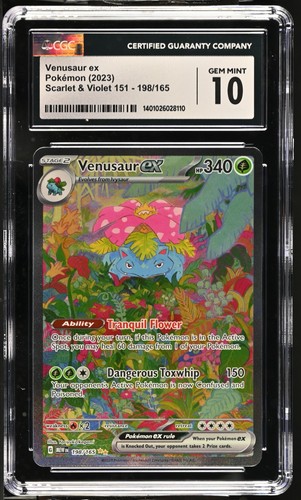 Venusaur ex graded CGC 10 for sale on eBay