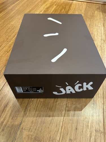 Travis Scott X Jordan Jumpman Jack TR Dark Mocha UK 10.5 - Picture 11 of 11