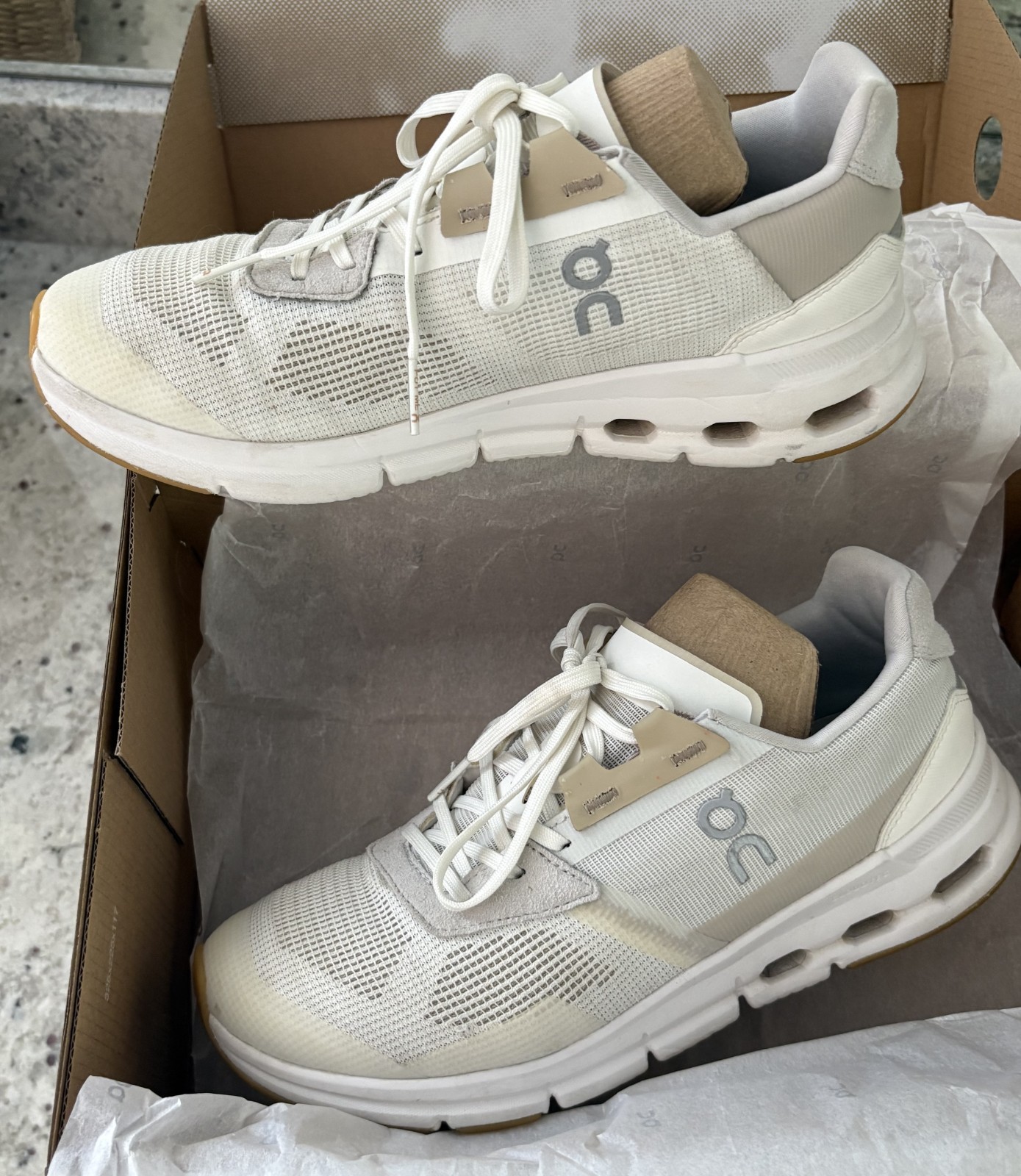 On Cloud Running Cloudrift White Beige CloudTec S… - image 3