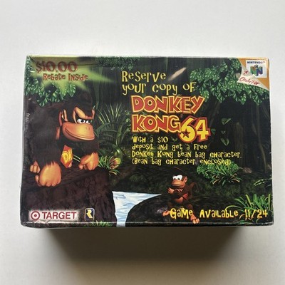 Donkey Kong 64 + Glover Nintendo 64 N64 Target Promo Pre-Orders T
