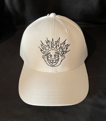 Vans Off The Wall Skate Smile Spike Curve Bill Embroidered Hat Cap White New
