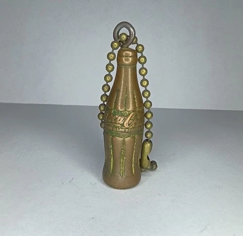 Coca-Cola Bottle Vintage Miniature Bronze Metal Cracker Jack Gumball Collectable