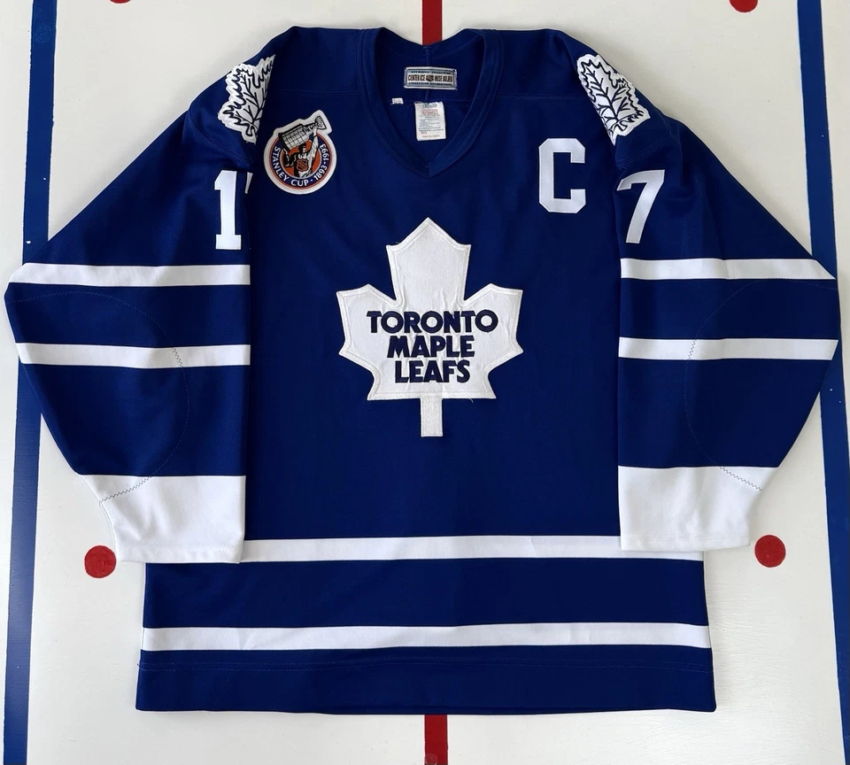 Toronto Maple Leafs Wendel Clark Vintage 1992-93 Authentic NHL Hockey Jersey 48 - Image 4 of 4