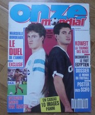 MAGAZINE ONZE MONDIAL  FÉVRIER 1990 COMPLET FICHES POSTER 10 PANINI -football
