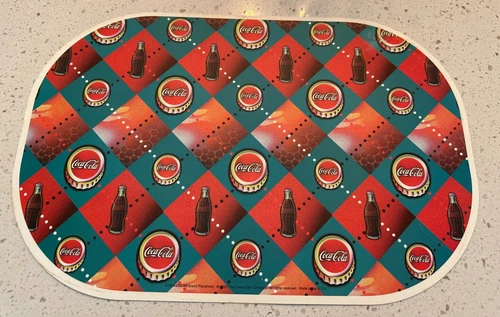 VINTAGE COCA COLA PLASTIC REVERSIBLE PLACEMAT
