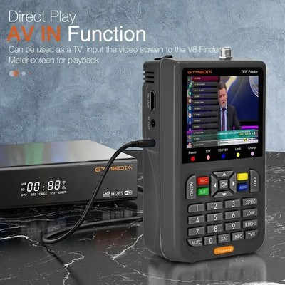 Profi Sat Finder GTMEDIA V8 Satelliten Messgerät DVB-S2/S2X Digital HD Satfinder
