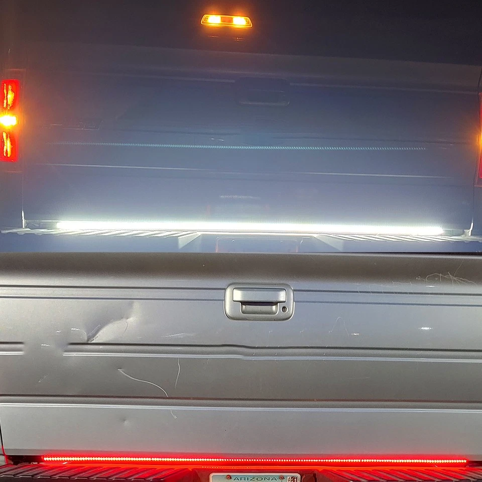 48" Strip Led Tailgate Light Bar Reverse Brake Signal Fits 12V Truck Accessories - Image 2 of 4