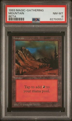 Mountain (C) - Beta - MTG - NM to Mint - PSA 8. More MTG in Store - Picture 1 of 2