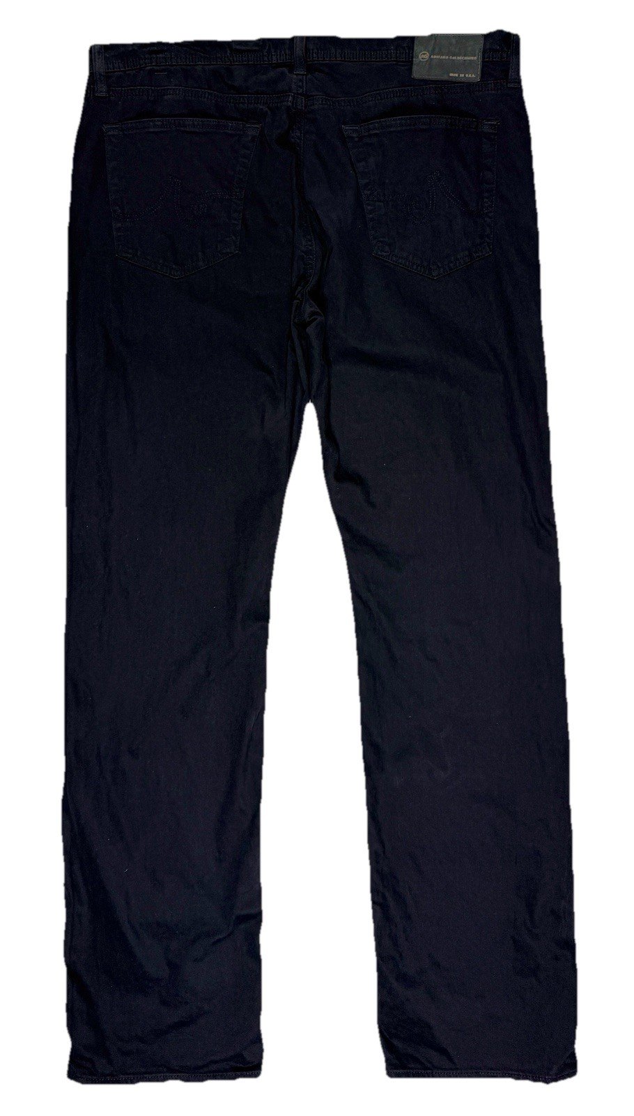 AG Adriano Goldschmied  Protege Straight Leg SUD Jeans Men’s 38x34 Black Sueded thumbnail 2