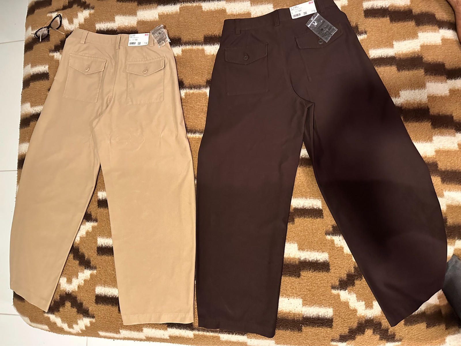 UNIQLO Jersey Barrel Silhouette -NEW- 2 Pair of Pants Women's -Size L thumbnail 2