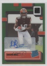 2022 Panini Clearly Donruss Rated Rookie Green /25 David Bell #82 Auto 13hf