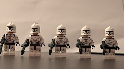 LOW PRICE: Custom Phase 1 clone troopers, high quality, sets of 5 - CUSTOM