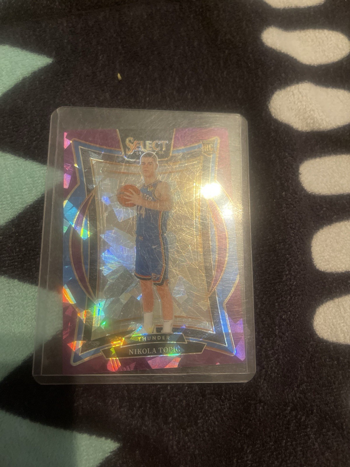 2024-25 Panini Select - Concourse Nikola Topic #89 Purple Cracked Ice Prizm /99