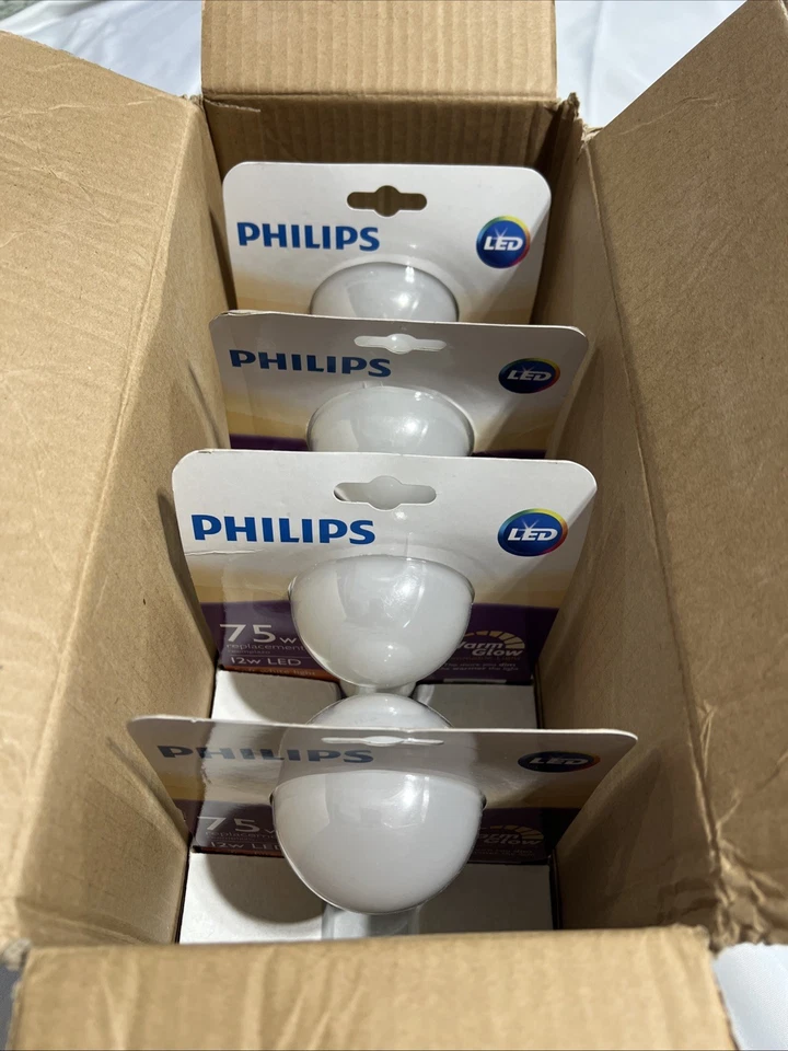 Philips 75W Equivalent Frosted A21 Dimmable WarmGlow LED Light Bulb 4 Pack - Image 3 of 4