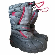 Sorel Kids Brown Youth Flurry Snow Boots Size 13 Unisex